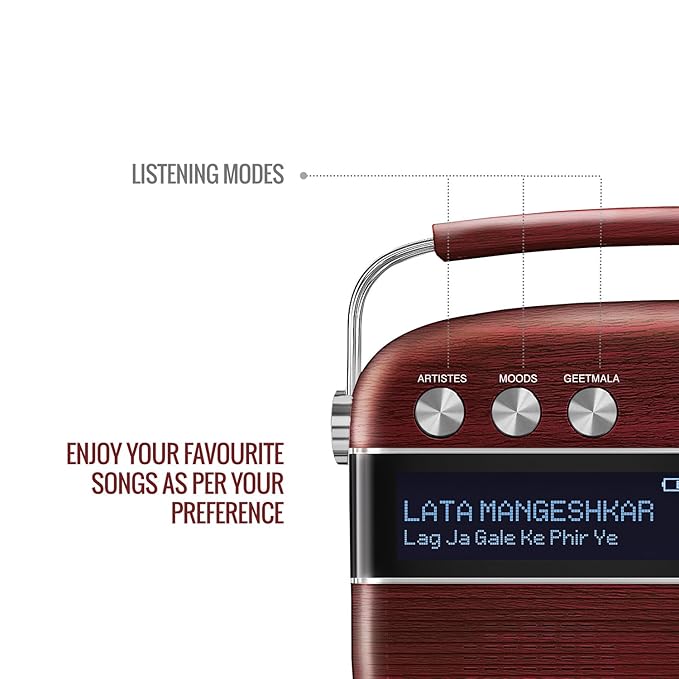 Saregama Carvaan Hindi 🌟 - Portable Music Player with 5000 Preloaded Songs, FM/BT/AUX || 1 Year Warranty || Only 30 Pieces Available😱 - Image 5