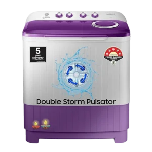 5 Star Semi Automatic Washing Machine with Double Strong Pulsator (WT70M3000UU/TL, Light Gray & Voilet) || 2 Years Warranty🌟